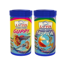 Guppy 250 Ml + Tropical 250 Ml Balık Yemi