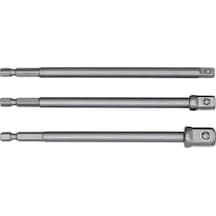 6534 Uzun Bits Saplı Lokma Adaptör Seti 150 Mm 1/4" - 3/8" - 1/2"