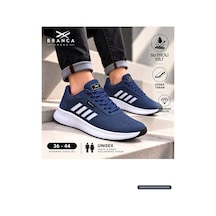 Branca Unisex Kadın Erkek Yarı Ortapedik Günlük Spor Sneaker Yürüyüş Outdoor Ayakkabı Lacivert