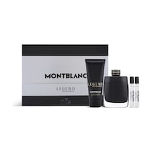 Mont Blanc Legend Edp 100 Ml + Edp 2 X 7,5 Ml + 100 Ml Shower Gel Erkek Parfüm Seti Aromatik