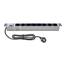 Amp Connect 19" 1u 8'li Schuko Anahtarlı Kabinet Grup Prizi Pdu -16a