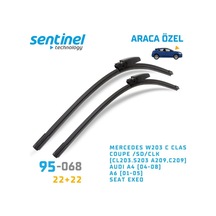 Araca Özel Silecek Takımı Muz Audi A6 2001-2005 22"+22" 55 Cm 2 Ön