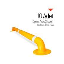 10'lu Set 180x13 Cm Demir Otopark Stoperi-683