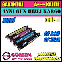 Hp Laserjet Pro Cp1025 Uyumlu Toner Mavi (Ce311A) N11.23577