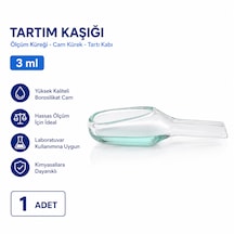 Tartım Kaşığı 3 Ml - Ölçüm Küreği - Cam Kürek - Tartı Kabı