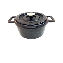 Alüminyum Döküm Tencere 24 Cm Derin Siyah
