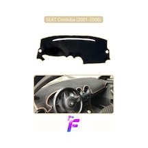 Seat Cordoba 2001-2008 Uyumlu Torpido Örtüsü Yansıma Önleyici Tam Koruma Hızlı Montaj K7
