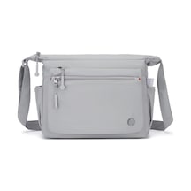 Smart Bags Mikro Poly Kumaş Postacı Kadın Çantası 3146 Gri