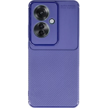 Oppo Reno 11f Kılıf Auto Focus Karbon Kapak Lacivert