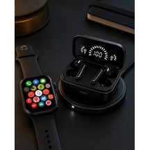 Spor Ve Günlük Kullanıma Uygun Akıllı Saat Ve Bluetooth Kulaklık Seti Yüksek Performans
