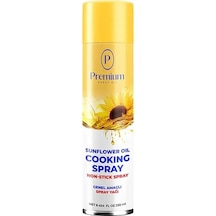 Premium Cooking Spray, Hafif Ve Pratik Pişirme Ayçiçek Yağı Spreyi 250 Ml