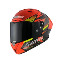 Ls2 Thunder Karbon Gp Aero Fıre Kırmızı-siyah Kask Sıyah-kırmızı