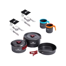 Onoff Kamp Kampçı Şefi: Tencere, Tava Ve Çay Seti ttcay-2938 Antrasit