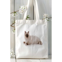 Art Hediye Birman Kedisi Kedi Kişiye Özel Baskılı Omuz Çanta Desen 1 Çok Renkli