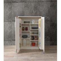 Çok Amaçlı 2 Kapaklı Mutfak Erzak Kiler Dolap 88x52x120cm Çok Amaçlı 2 Kapaklı Mutfak Erzak Kiler Dolap 88x52x120cm