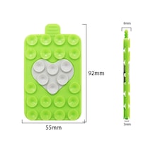 Dayanıklı Vantuzlu Telefon Tutucu Çok Fonksiyonlu Silikon Vantuz Ped Cep Telefonu İçin White