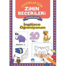 İngilizce Öğreniyorum - Çocuklar için Zihin Becerileri Aktivite Kitabı- Martı Yayınları