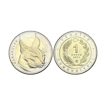 Türkiye 2021 Yılı Hayvanlar Serisi Karakulak 1 Kuruş Bimetal Çil