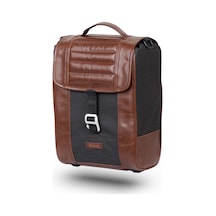 Shad Cafe Racer Saddle Bag Retro Yan Çanta Kahverengi Aprilia Scarabeo 50 Uyumlu