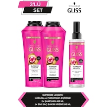 Gliss Supreme Length Şampuan 2 x 400 ML + Sıvı Saç Kremi 200 ML