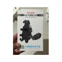 Quakeproof Mf-3 Bisiklet Ve Motorsiklet İçin Telefon Tutucu Siyah - 930469810 Siyah