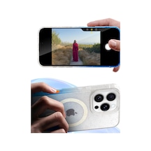 Apple iPhone Uyumlu - 12 Pummel Shiny Magsafe Kapak - Mavi