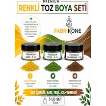3'lü Set Premium Parafin Soya Wax Toz Mum Boyası Hobi Seti - 5 Cc Sarı, Yeşil, Kahverengi Bkfab3srykh5g Karışık