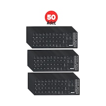 MN6 MTRQ Türkçe Q Klavye Sticker 50 Adet Laptop PC Uyumlu Silinmez Yapışkanlı Harf Çıkartması