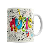 Müzik Kupa Bardak Porselen No28591 Karışık