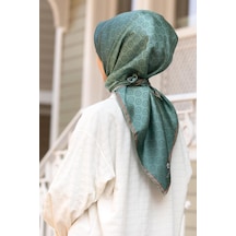Vissona Twill İpek Eşarp Benetton Yeşili 11276_0035