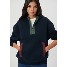 Mavi - Kapüşonlu Lacivert Sweatshirt 1s10006-82318