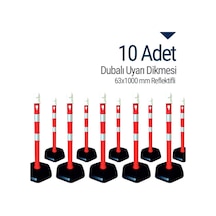İleri Trafik Dubalı Uyarı Dikmesi 534231033 63 x 1000 MM Reflektifli 10'lu Set