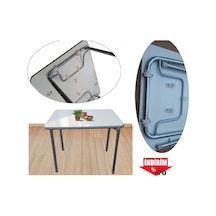 Depolife Yemek Piknik Masası Balkon Masası Katlanır Masa 60X80Cm