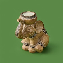 Kpmm Elephant Mumluk - Bej - 15x14 Cm Renkli