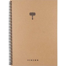 Keskin 17x24 La Plume Viking Spiralli Sert Kapak 100 Yaprak Çizgili Defter 417955