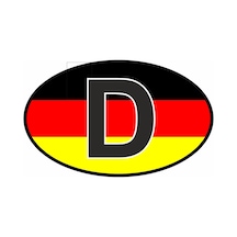 Almanya Germany Plaka Logo Sticker 02176