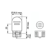 Ampul Eco 12v W21/5w 21/5 W W3x16q Fiat, Honda, Mazda, Nissan, Opel, Suzuki, Toyota, Vw, Abarth - 1987302823 Bh1987302823 Çok Renkli