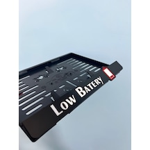 Low Batery Pleksi Motor Plakalığı