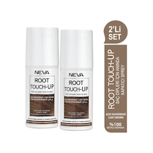 Neva Root Touch-up 2'li Set Açık Kahve Saç Dipleri İçin Anında Kapatıcı Sprey 75ml