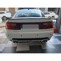 Oto H.i.t. Mazda 323 95-99 Uyumlu Body Kit Difüzör 4 Çıkış Yuvarlak Gri Model 1