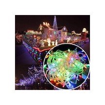 100 Ledli Yılbaşı Led Işık Süs 10 Metre Parti Led Işıkları Karışı RGB