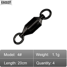 Krallık Rulman Döner Balıkçılık Konnektörü Yüksek Mukavemetli Haddeleme Paslanmaz Çelik Olta Takımı Topu Balıkçılık Aksesuarları