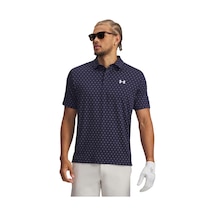 A1378677-427 Under Armour Ua Playoff 3.0 Printed Polo Erkek T-shirt Lacivert A1378677-427