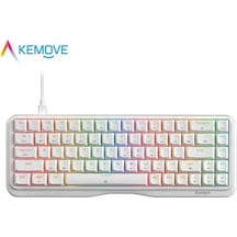 Kemove K68se Mekanik Beyaz Klavye Kırmızı Switch