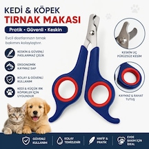 Kedi & Köpek Tırnak Makası Güvenli Kesim, Kaymaz Sap, Paslanmaz Çelik