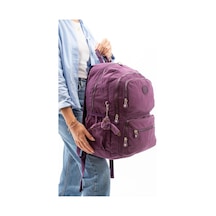 Baginn Kadın Sırt Çantası Hafif Kumaş Çok Cepli Kabin Boy Seyahat Çantası 43 30 Cm 001 Baginn Kadın Sırt Çantası Hafif Kumaş Çok Cepli Kabin Boy Seyahat Çantası 43 30 Cm 001