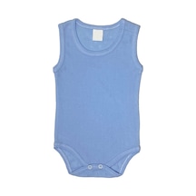 Babysena Kolsuz Mavi Erkek Bebek Body Mavi