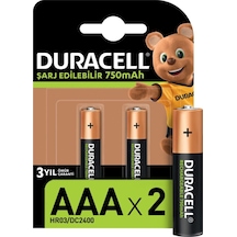Duracell Şarj Edilebilir Aaa 750 Mah Pil 2 Li Paket