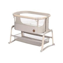 Maxi-Cosi Iora Air Sallanabilen Ahşap Görünümlü Anne Yanı Beşik Beige Eco