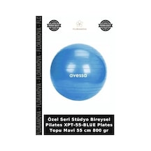 Özel Seri Stüdyo Bireysel Pilates Xpt-55-blue Plates Topu Mavi 55 Cm 800 Gr
